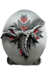 NEW Men / Women Buckle Silver Metal Native Style Warrior Dance Indian Cowboy Western