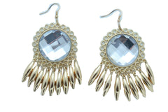 Women Earrings Set Hook Fashion Jewelry Gold Shiny Sun Flower Charm Bling Style