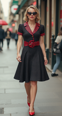 Women Leopard Belt Fashion Cheetah Elastic Red Black Animal Print Panther XS S M