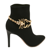 Women Jewelry Gold Metal Chain Boot Bracelet Shoe Scorpion Bling Charm Timeless