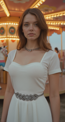 Women Belt Silver Metal Chain Arrowhead Charm Buckle Wrap Around Band Fit XS S M