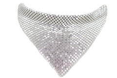 Silver Mesh Metal Boot Chain Bracelet Shoe Charm Triangle Bandanna Anklet