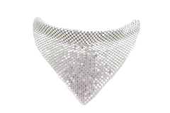 Silver Mesh Metal Boot Chain Bracelet Shoe Charm Triangle Bandanna Anklet