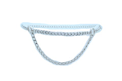 Silver Metal Chain Link Side Rings Belt