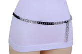 Two-Toned Skinny Metal Chain Link Belt