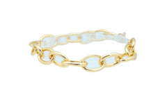 Gold Metal Chunky Chain Thick Links Boot Bracelet Shoe Band Anklet Strap