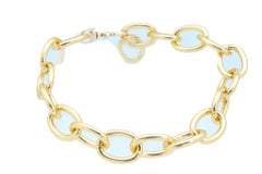 Gold Metal Chunky Chain Thick Links Boot Bracelet Shoe Band Anklet Strap