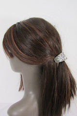 Sexy Women Silver Metal Ponytail Holder Silver Rhinestones Fashion Hair Jewelry - alwaystyle4you - 4