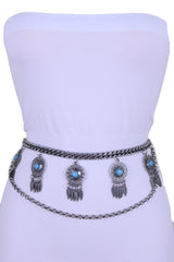 Dreamcatcher Charms Silver Metal Chain Belt
