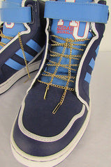 New Men Women A Pair Gold Metal Shoe Laces Sneakers Chains Fashion Jewelry 36" - alwaystyle4you - 4