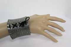 Silver Metal Bracelet Snake Stamp Corset Black Tie New Women Fashion Jewelry Accessories - alwaystyle4you - 4