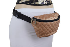 Rust Gold Fashion Fanny Pack Belt Bum Bag Cross Body Adjustable Size S M