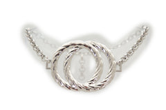 Women Gold Metal Boot Chain Bracelet Shoe Bling Circle Charm