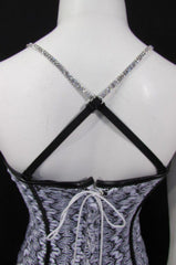 New Decorative Accessories Lingerie Bra Straps Silver Rhinestones