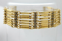 Bohemian Gold Metal Choker Necklace + Earrings Jewelry