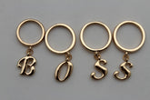 Gold Metal Wide Band 4 Fingers Rings Set BOSS Women Trendy