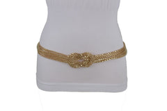 Mesh Braided Metal Hip High Waist Belt Plus Size XS-XL