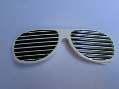 New Men / Women Fashion White And Black Trendy Long Sunglass Big Metal Belt Buckle - alwaystyle4you - 2