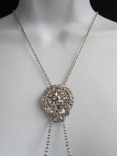 WOMEN SILVER CHAINS FASHION NECKLACE LION HEAD PENDANT 1"/1" EXTRA LONG 22" DROP - alwaystyle4you - 8