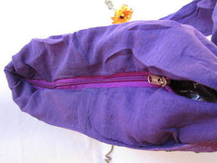 New Women Cross Body Fabric Fashion Messenger Hand India Peace Sign Purple - alwaystyle4you - 3