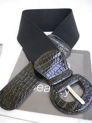 New Women Hip High Waist Stretch Wide Black Fashion Belt Plus Sizes: M L Xl - alwaystyle4you - 1
