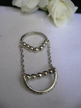 Hot Women Silver Metal Band Elastic Chic Fashion Double Ring Chain Rhinestones - alwaystyle4you - 8