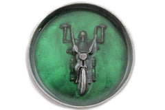 Silver Metal Round Heavy Grey Green Skeleton Rider Motorcycle Bones Belt Buckle Men Accessories