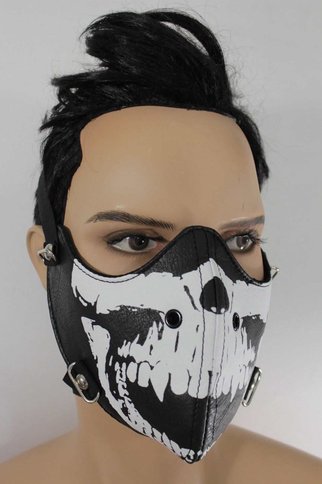 White Full Face Mask Costume Accessory