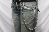 Silver Long Wallet Chains Metal KeyChain Spacers Jeans Springs Skulls Charms Rocker Motorcycle Biker Men Style - alwaystyle4you - 1