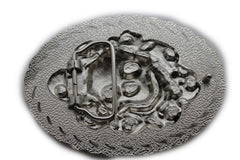 Silver Black Metal Gothic Skulls Skeleton 3D Belt Buckle Women Men Punk