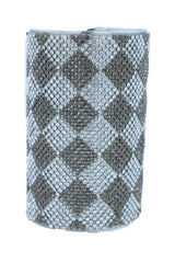 Women Long Cuff Bracelet Silver Metal Geometric Square Bling One Size