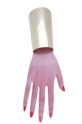 Women Gold Long Metal Wide Cuff Bracelet Celebrity Style Wonder Bulky Bold Look