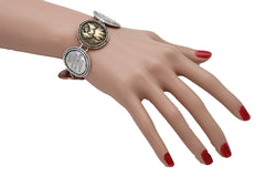 Bracelet Silver Metal Angel Charms Protection Bless Prayer