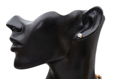 Gold Metal Fashionista Diva Charm Necklace