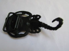 Silver Metal Big Long Black Scorpion Belt Buckle Men Fashion Cowboy Western Accessories
