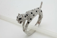Rhinestone Jaguar Cuff Bracelet