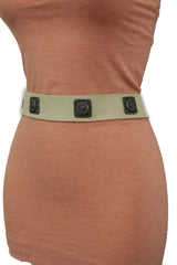 Silver Ethnic Charms Hip High Waist Tie Belt Genuine Suede Leather New Women Fashion Accessories M L - alwaystyle4you - 2