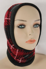 Red Black White Beige Neck Warmer Scarf Turtle Cover Mask Hat Sport Men