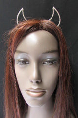 Rhinestone Devil Horn Metal Headband