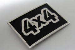 NEW Silver Black Large Square Big Sing 4X4 Western Hip Hop Belt Buckle Men