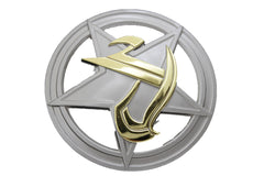 Silver Metal Round Shape Texas State Big Star Belt Buckle Men Fashion Cowboy Accessories