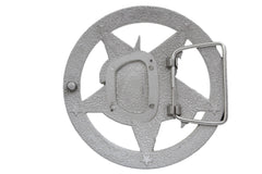 Silver Metal Round Shape Texas State Big Star Belt Buckle Men Fashion Cowboy Accessories