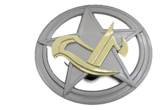 Silver Metal Round Shape Texas State Big Star Belt Buckle Men Fashion Cowboy Accessories