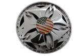 NEW Silver Metal Spinning Round Shape American Flag USA Belt Buckle Men