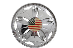 NEW Silver Metal Spinning Round Shape American Flag USA Belt Buckle Men
