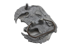 Silver Metal Motorcycle Biker Hell Wheels Skeleton Wings Men Accessories