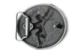 Silver Metal Native American Indian Dance Warrior Oval Belt Buckle Men Accessories