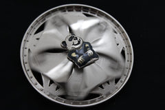 Silver Metal Round Shape Spinning Large Size Panda Bear Belt Buckle