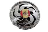 Silver Metal Round Shape Spinning Large Size Spain Flag Belt Buckle Men Women Rodeo