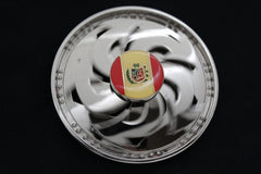 NEW Silver Metal Round Shape Spinning Large Size Spain Flag Belt Buckle Men Women Rodeo